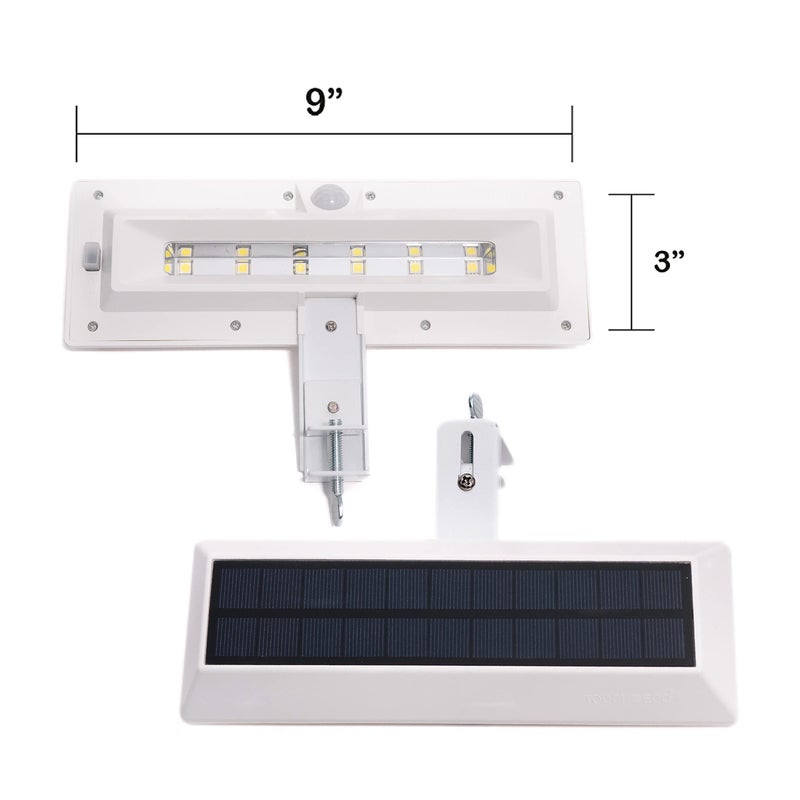 Touch Of ECO Nitebrite Solar LED Motion Detector Sensor Utility Security Outdoor Accent Lights -Automatic On/Off Weather Resistant Mount to Gutter or Fence 2 Pack - Image 3